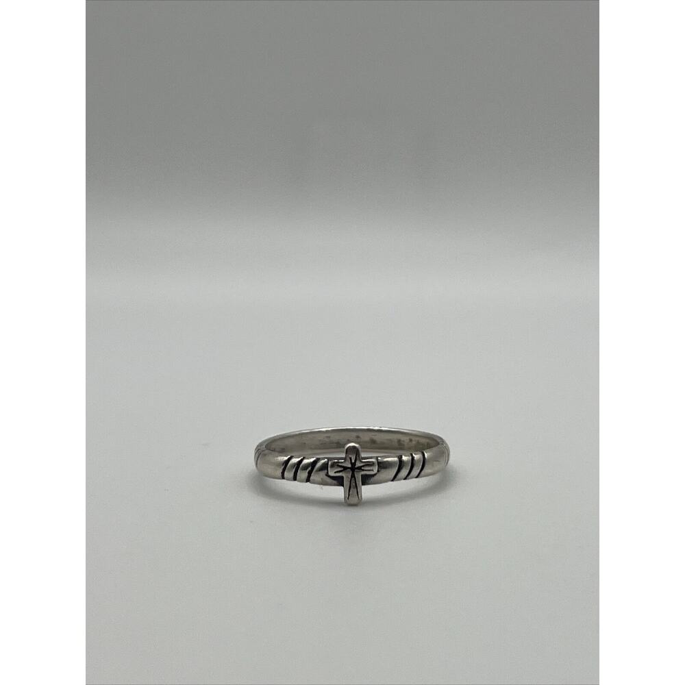 Vintage WJ Cross Sterling Silver Ring - Size 9